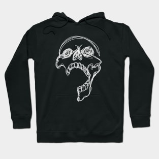 Skull One line Hoodie